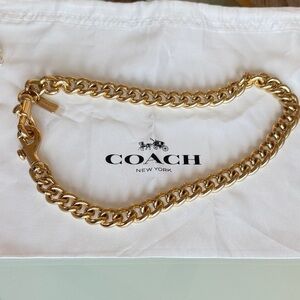 Coach Chunky Gold Shoulder Chain